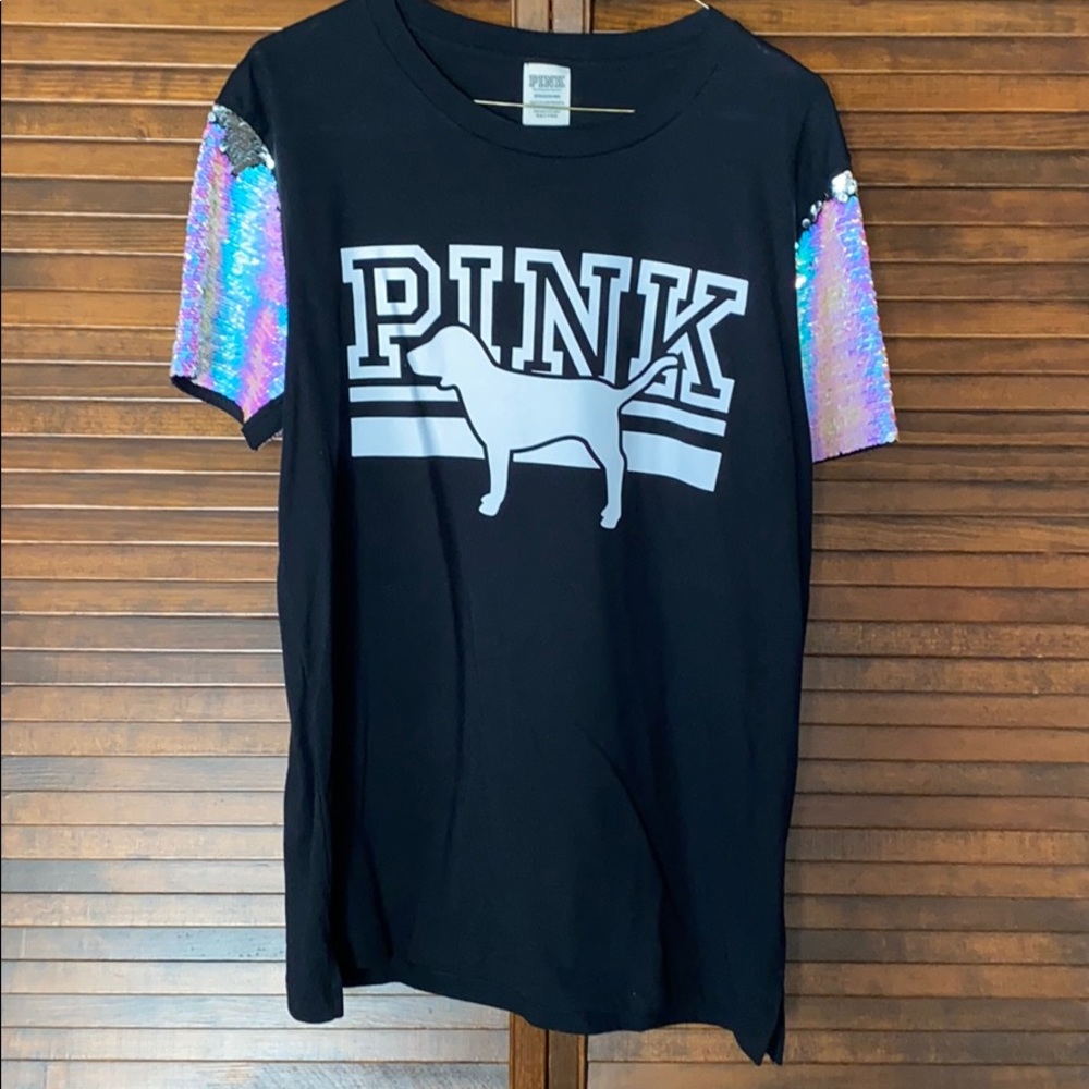 Victoria’s Secret Pink Sequin Tee